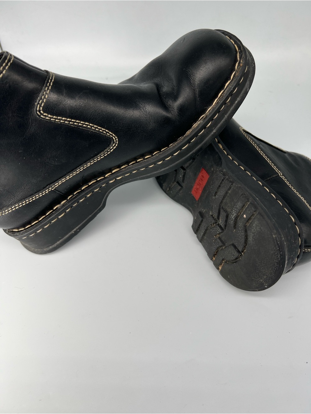Born women’s black leather ankle moto combat boots - Picture 5 of 5